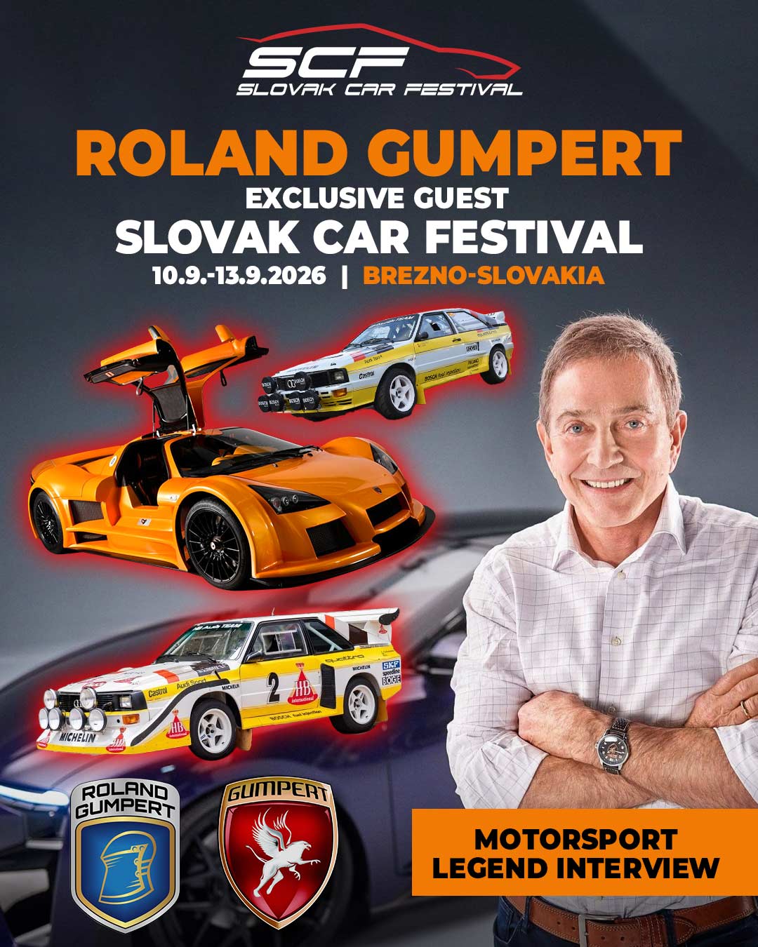 Roland Gumpert at Slovak Car Festival 2026