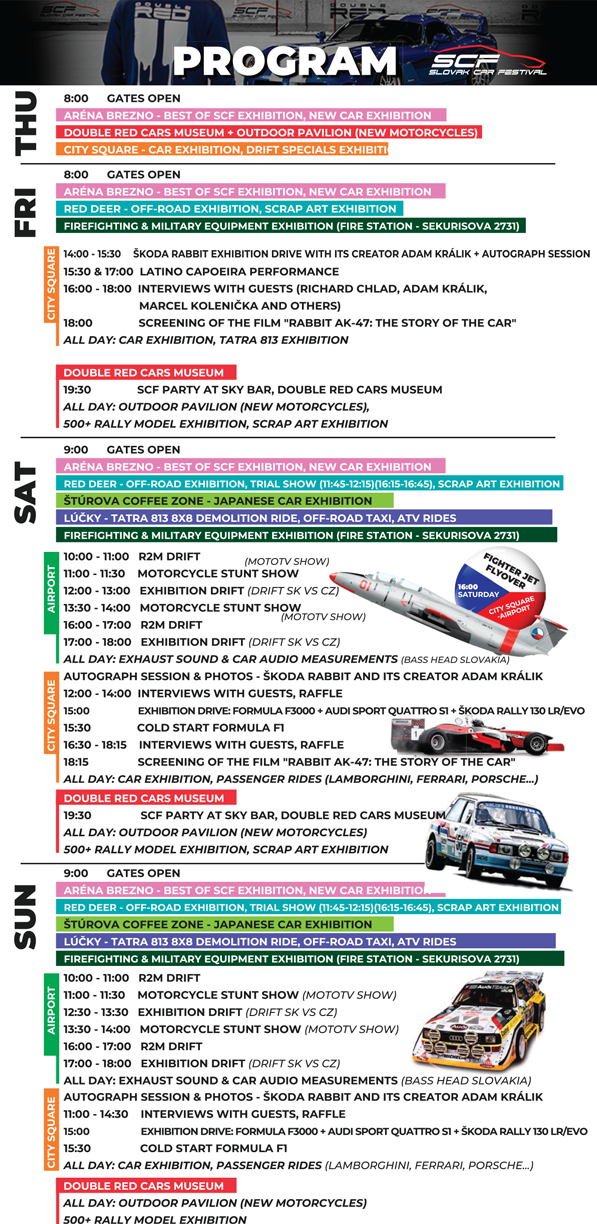 Slovak Car Festival 2026 program